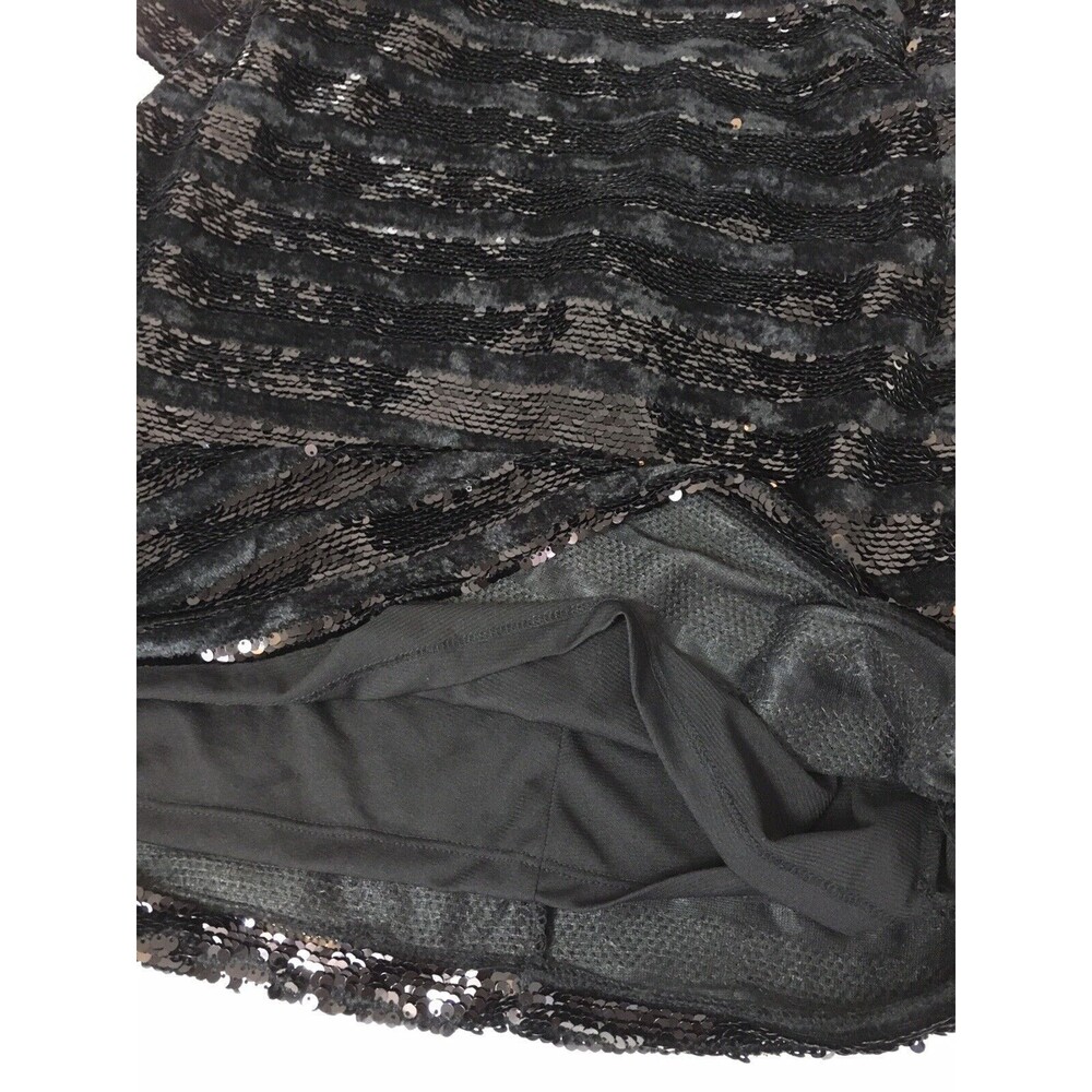 INC Sequin Mini Dress  Size XS Black Women's 3/4 Sleeve Sheath Evening Party - Picture 9 of 12